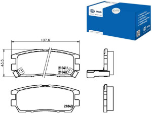 Klocki Hamulcowe Hella Pagid Mb858463 X3516004 Mr2