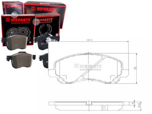 Klocki Hamulcowe Mitsubishi Asx 1.6 Nipparts Nippa