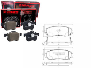 Klocki Hamulcowe Honda Cr-v 06> Nipparts Nipparts