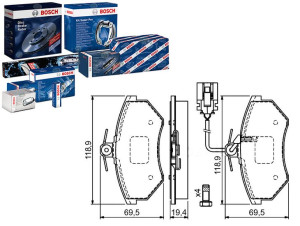 Klocki Hamulcowe Audi Przód 80 90 Coupe 86-92 Bosc