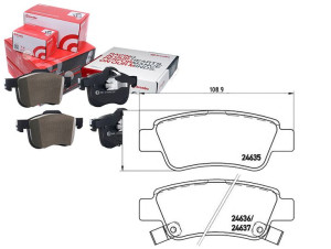 Klocki Hamulcowe Honda Cr-v Iii 07- Tył Brembo