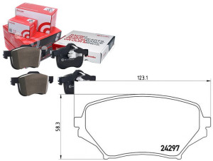 Klocki Hamulcowe Mazda Mx-5 05-14 Przód Brembo