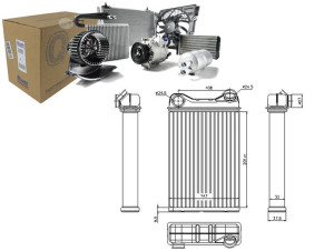 Nagrzewnica (202x148x35) Fiat Punto Zastava 10 1.2