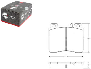 Klocki Hamulcowe Mercedes W140 S-klasa 93-98 A.b.s