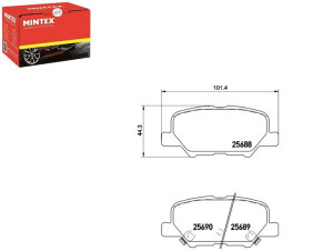 Klocki Hamulcowe Mintex 1609899680 Ghy92648z A 460