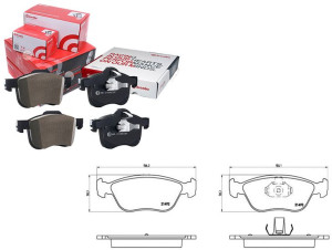 Klocki Hamulcowe Volvo V70 95-00 Przód Brembo