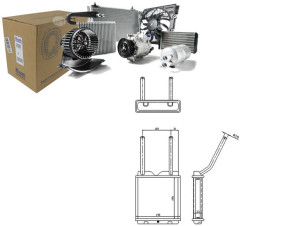 Nagrzewnica (161x188x32) Opel Astra F Astra F Clas