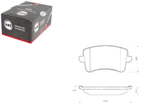 Klocki Hamulcowe Audi A4 (b8) 07- Tył A.b.s.