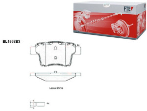 Klocki Hamulcowe Ford Mondeo Jaguar X-type 16.3mm
