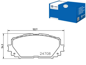Klocki Hamulcowe Hella Pagid 044650d130 044650d160
