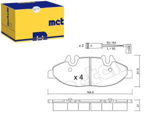 Klocki Hamulcowe Mercedes Vito 03- Czuj Metelli