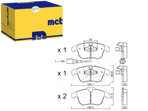 Klocki Hamulcowe Przód Vw Tiguan 07- Metelli