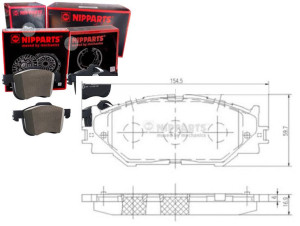 Klocki Hamulcowe Lexus Is 220 D (ale20) Nipparts N