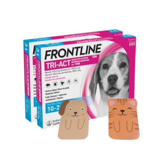 FRONTLINE Tri-Act M 10-20kg (pipeta 3 x 2ml) X2 + Zakładka magnetyczna GRAT