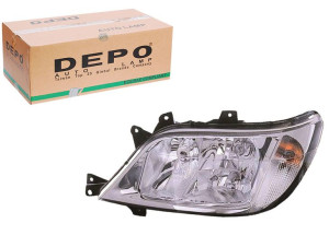 Reflektor Mercedes Sprinter 2-t 95-06 Le H3 H7 Ele