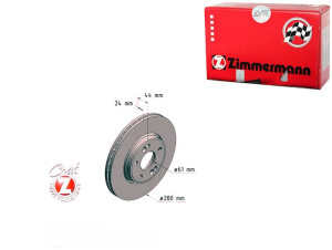 Tarcze Hamulcowe 2szt Renault Laguna 95-01 Zimmerm