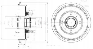 Bębny Ham. 2szt Ford T. Fiesta 01- Fusion Maxgear