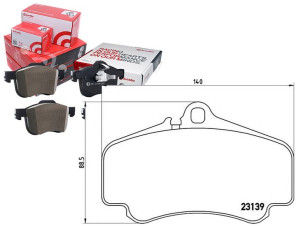 Klocki Hamulcowe Porsche 911 (997) 04-12 Brembo