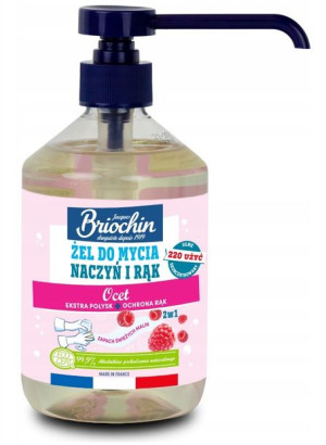 BRIOCHIN Zel do Mycia Naczyń i Rąk, Ocet 500ml