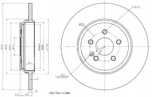 Tarcze Ham. 2szt Mercedes T. W163 98- Maxgear