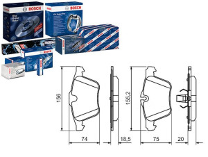Klocki Hamulcowe Jaguar Przód Xf 3,0 4,2 5,0 Bosch