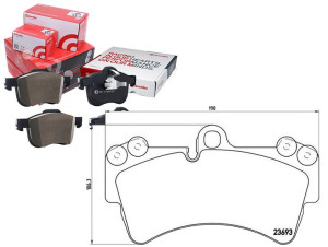 Klocki Hamulcowe Vw Touareg 03- Brembo