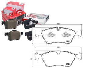 Klocki Hamulcowe Mercedes W164 Ml-klasa 05- Brembo