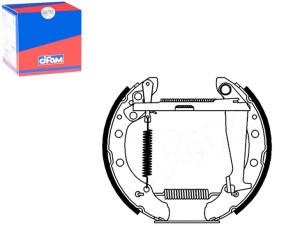 Komplet Szczęk Z Cylinderkami Vw Seat Cifam