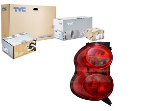 Lampa (kolor Szkła Czerwony) Smart Fortwo 451 Coup
