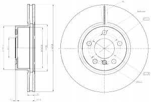 Tarcze Ham. 2szt Bmw P. F25 X3 10- Maxgear
