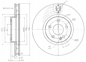 Tarcze Ham. 2szt Mercedes P. Vito W447 14- Maxgear