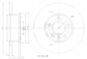 Tarcze Ham. 2szt Vw P. T4 1.9d Maxgear