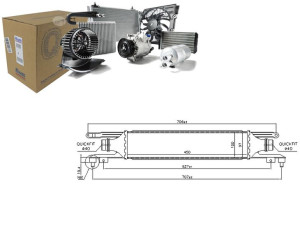 Intercooler Opel Corsa D 1.3d 07.06-08.14 Nissens