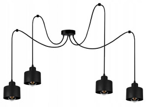 Lampa wisząca industrialna zwis pająk 4xE27