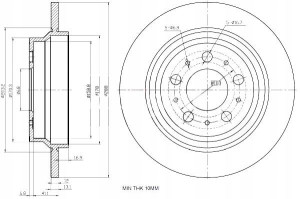 Tarcze Ham. 2szt Volvo T. S60 S80 V70 Maxgear