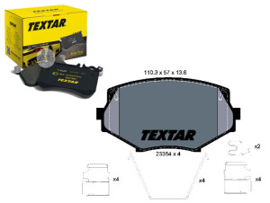Klocki Hamulcowe Mazda Przód Mx-5 Textar