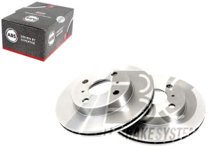 Tarcze Hamulcowe 2szt Toyota Yaris 99-05 A.b.s.