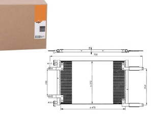 Skraplacz Klimatyzacji Fiat Doblo 01- Nrf