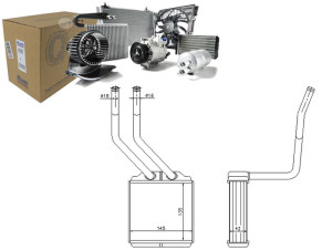 Nagrzewnica (145x135x42) Ford Transit Transit Tour