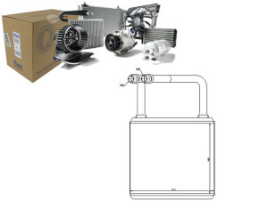 Nagrzewnica (180x214x25) Mercedes Cls (c218) Cls (