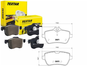 Klocki Hamulcowe Mercedes Tył W222 C217 12- Textar