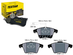 Klocki Hamulcowe Vw Przód T5 03- 17 Textar