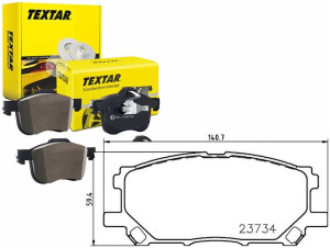Klocki Hamulcowe Toyota Przód Lexus Rx300 03- Text