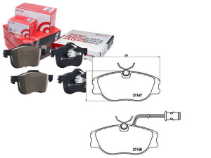 Klocki Hamulcowe Alfa Romeo 164 87-98 Z Czuj Bremb