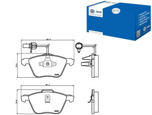 Klocki Hamulcowe Hella Pagid 7m3698151a Ym212k021b