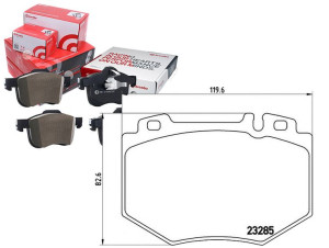Klocki Hamulcowe Mercedes W220 S-klasa 98-05 Bremb