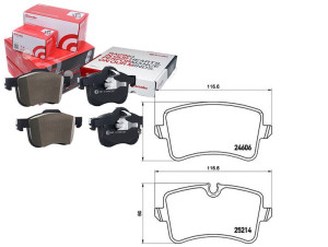 Klocki Hamulcowe Audi A8 09- Tył Brembo