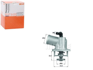 Termostat Opel 92c 1,4-1,6 16v Behr