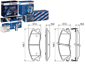 Klocki Hamulcowe Hyundai Terracan 2.5d/2.9d/3.5 11