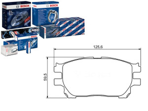 Klocki Hamulcowe Toyota Previa 2.0d/2.4 02.00-02.0